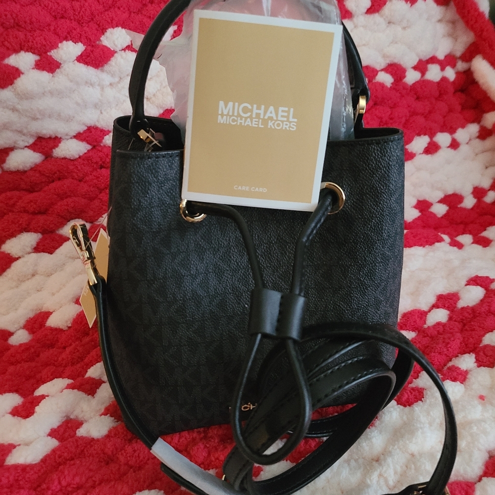 Michael Kors Black Bucket Bag
